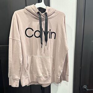 Calvin Klein Women's Light Pink Hoodie Sweater